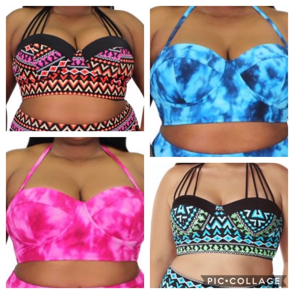 Four Plus Size Swim Tops